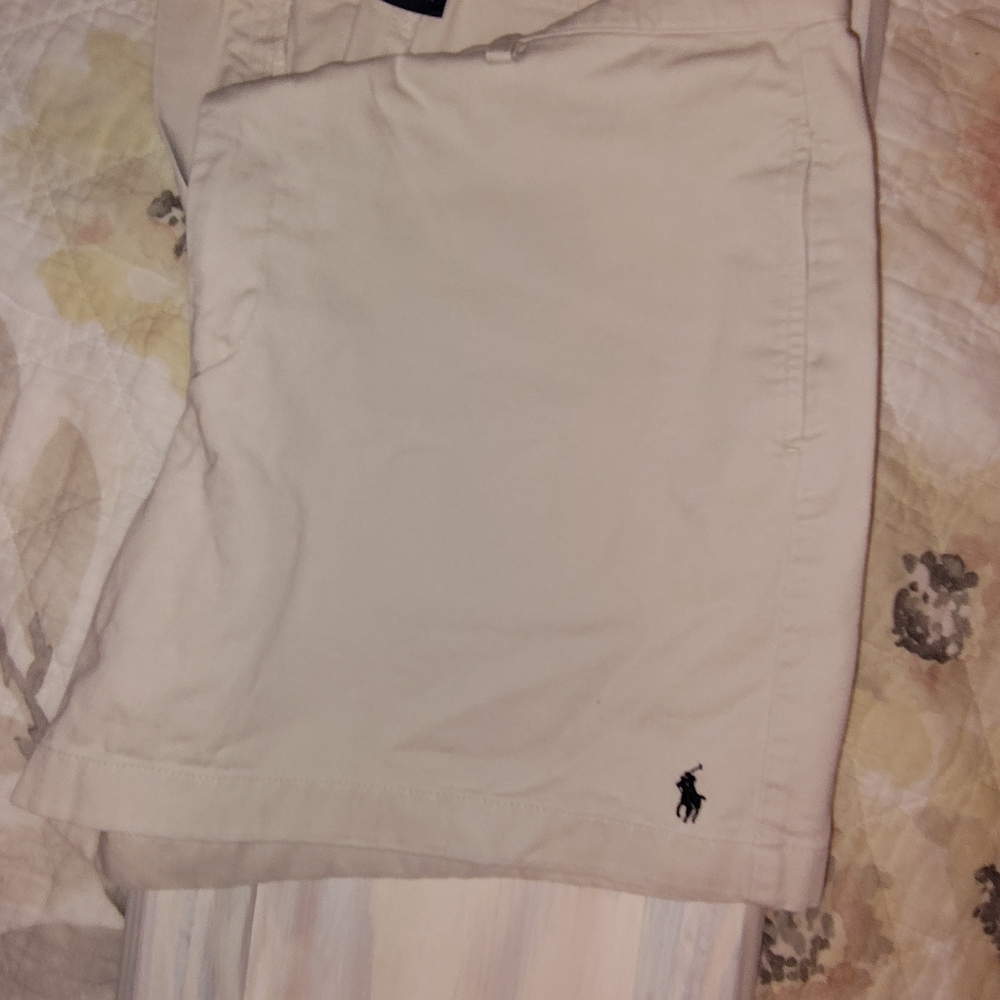 Ralph Lauren Cream High Waist Women Shorts